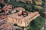 GOZZOLI, Benozzo View of the Church of Sant'Agostino sdg oil on canvas